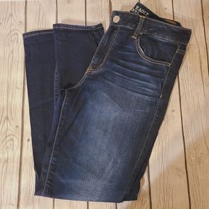Womens American Eagle Outfitters Denim Blue Jeans Hi-Rise Jegging Super Stretch